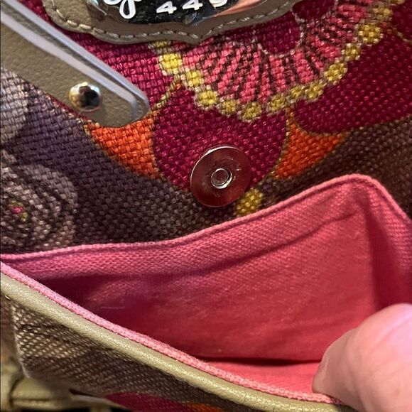 Spartina 449 Floral Crossbody Bag - Pink and Yellow - Picture 10 of 11